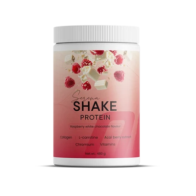Serena Shake Protein Fehér csokoládé- málna 480g