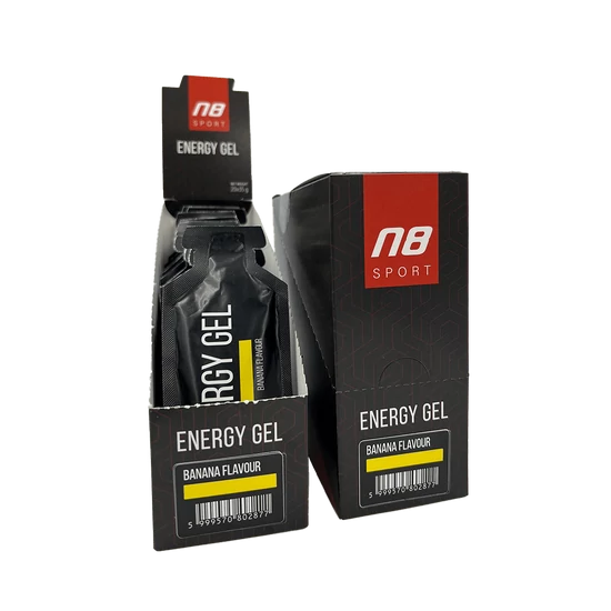 N8 SPORT Energy Gel Banán 20x35g (koffein és taurin mentes)