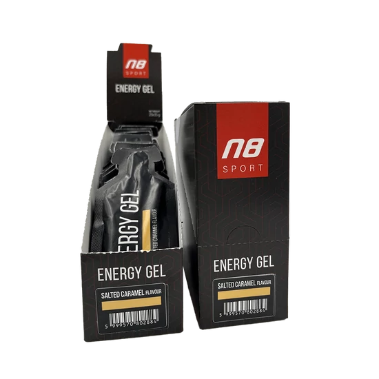 N8 SPORT Energy Gel Sós karamell 20x35g (koffein és taurin mentes)