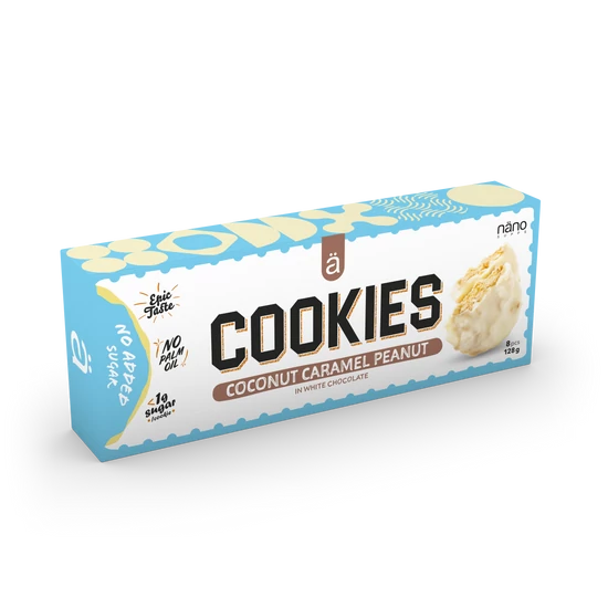 Nano Supps COOKIES Kókusz-karamella-mogyoró 128g